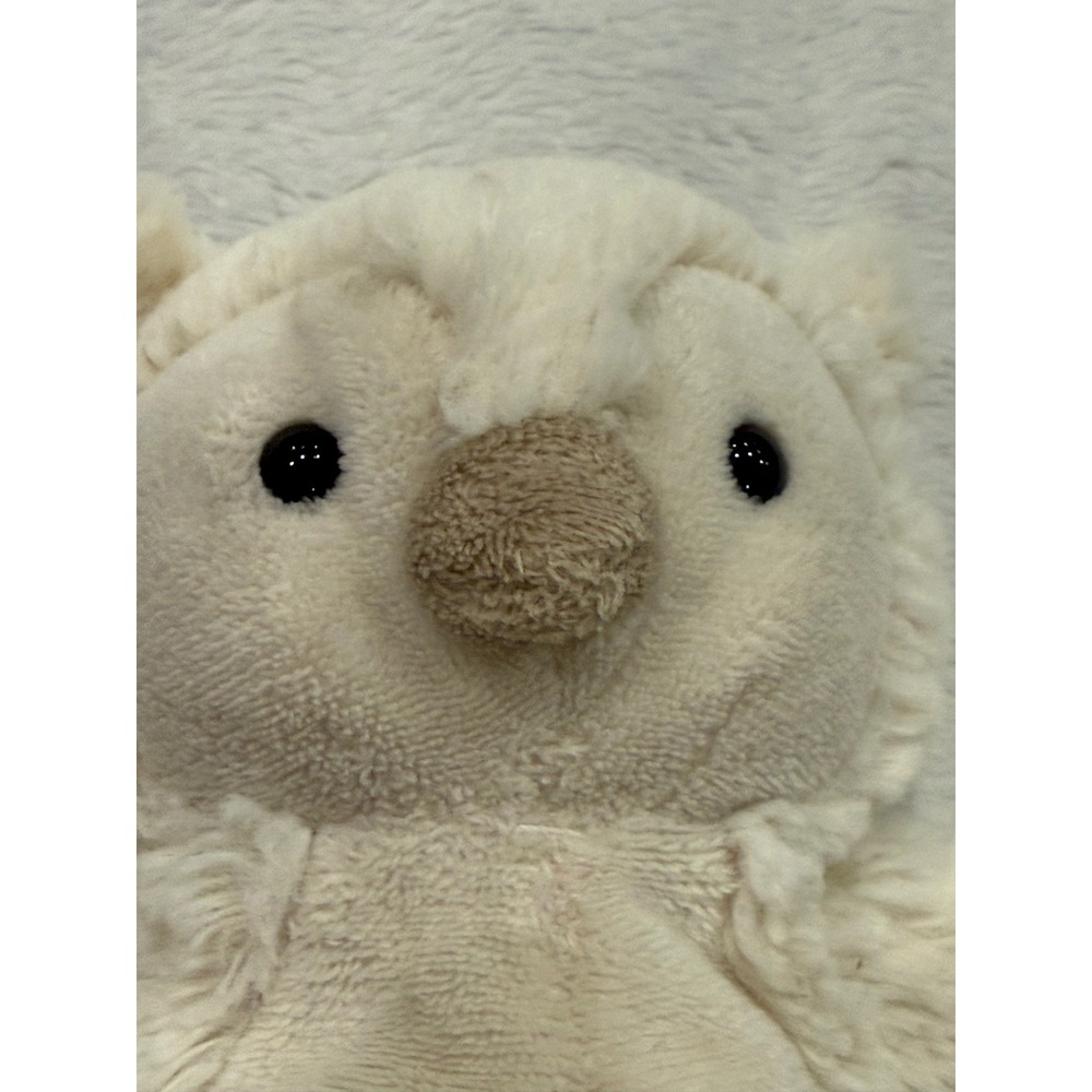 Jellycat Bashful Snowy Owl Retired Cream White Plush Stuffed Animal 9 Inch - Picture 3 of 9